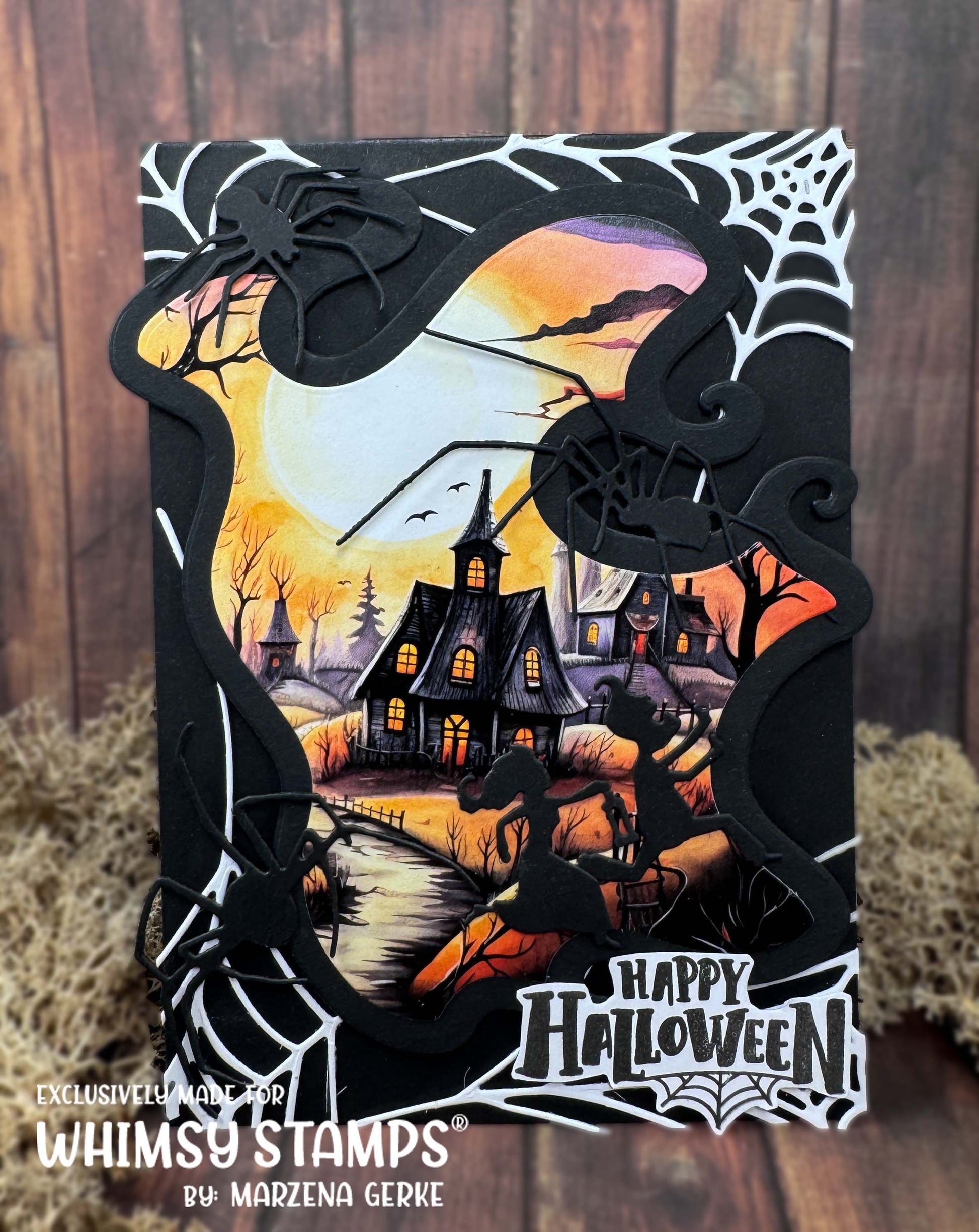 6x6 Paper Pack - Haunted Houses - Whimsy Stamps