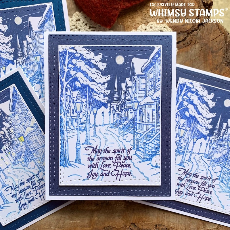 Dickens Backgrounds Clear Stamps - Whimsy Stamps