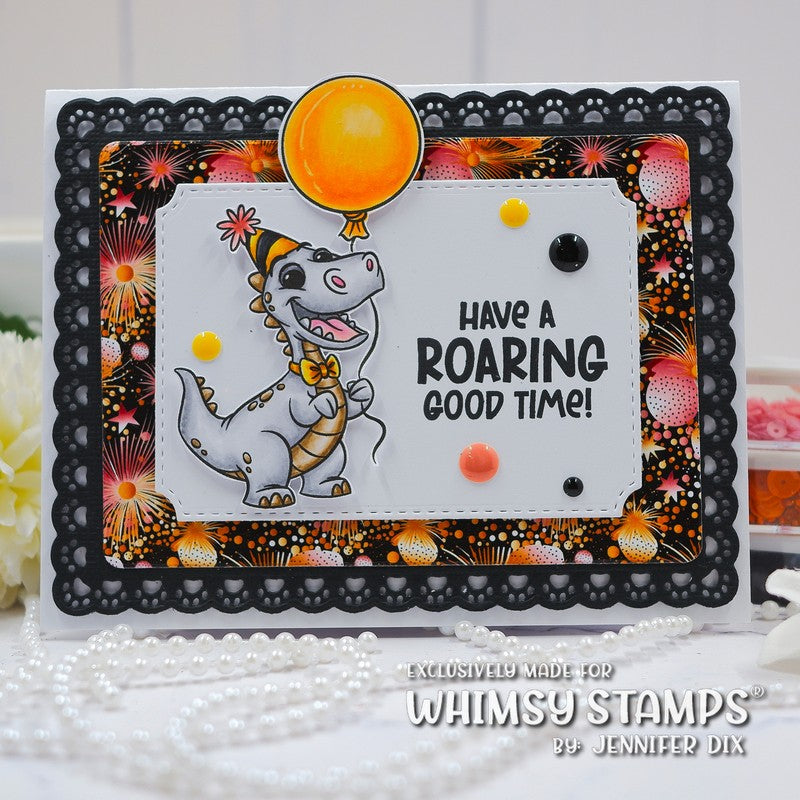 *NEW Dino Birthdays Clear Stamps - Whimsy Stamps