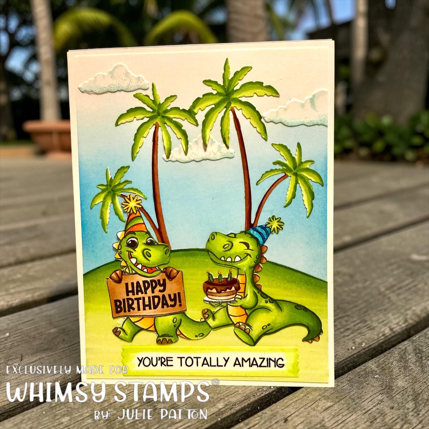 *NEW Dino Birthdays Clear Stamps - Whimsy Stamps