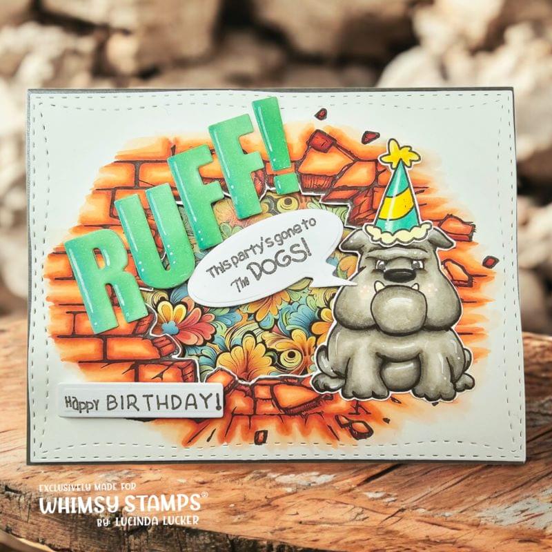 Doggie Birthday Party 2 Clear Stamps - Whimsy Stamps