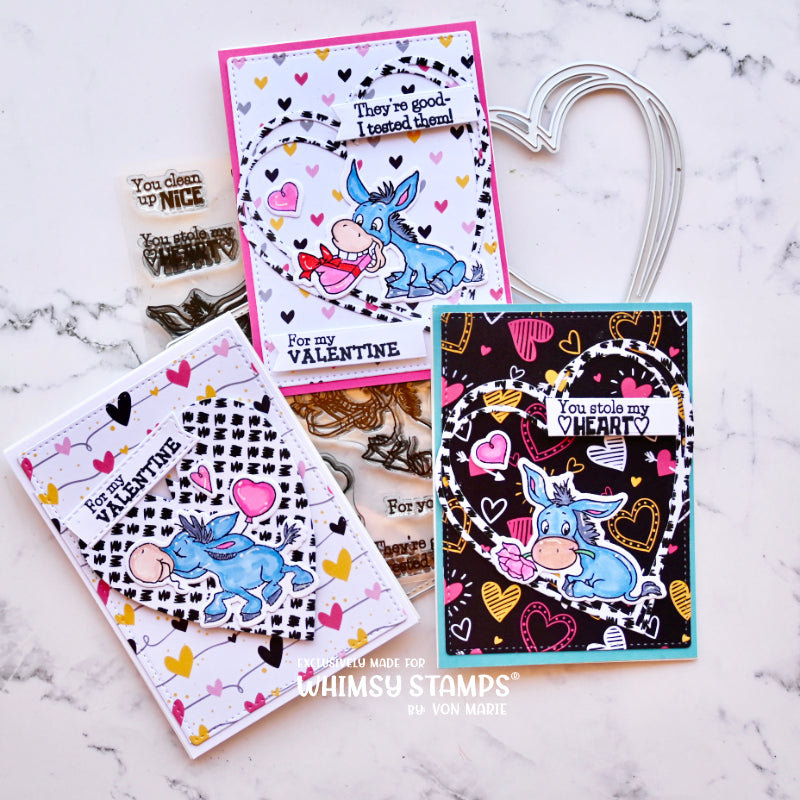 Donkey Love Clear Stamps - Whimsy Stamps