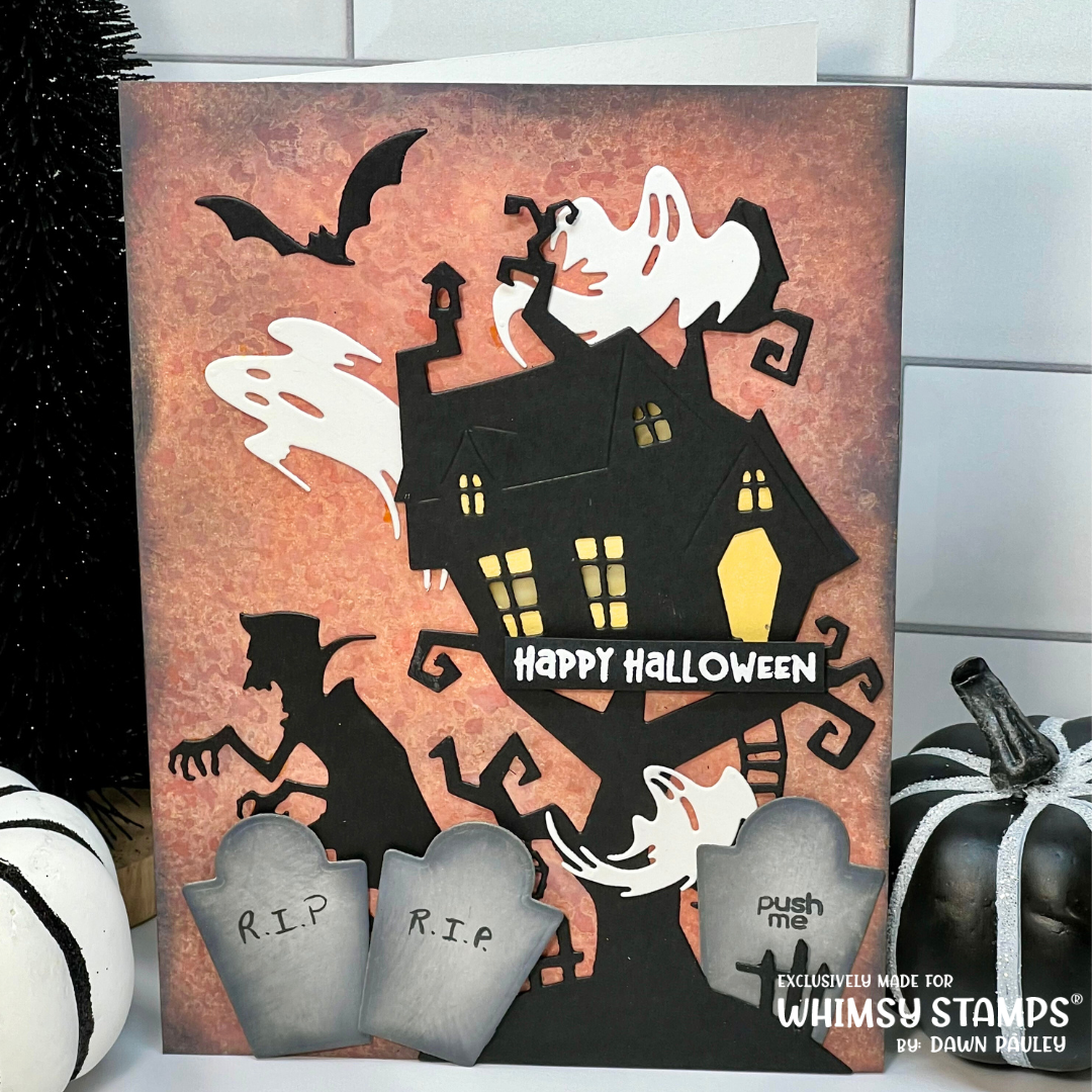 Dracula Going Batty Die Set - Whimsy Stamps