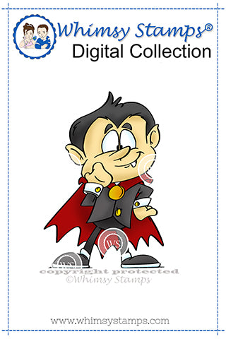 Dracula - Digital Stamp - Whimsy Stamps