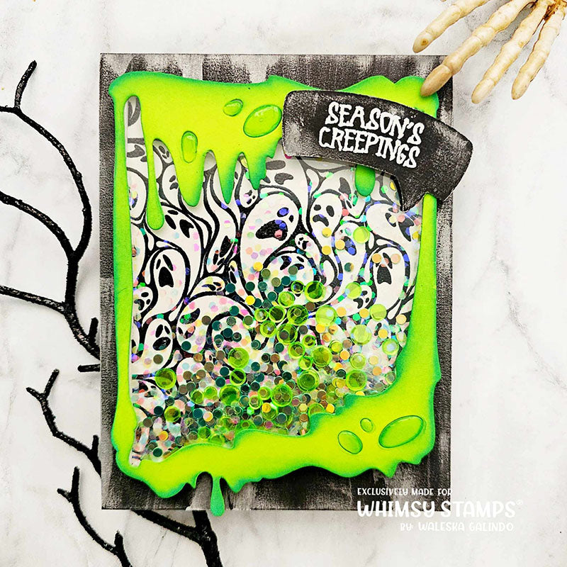 Season's Creepings Clear Stamps - Whimsy Stamps