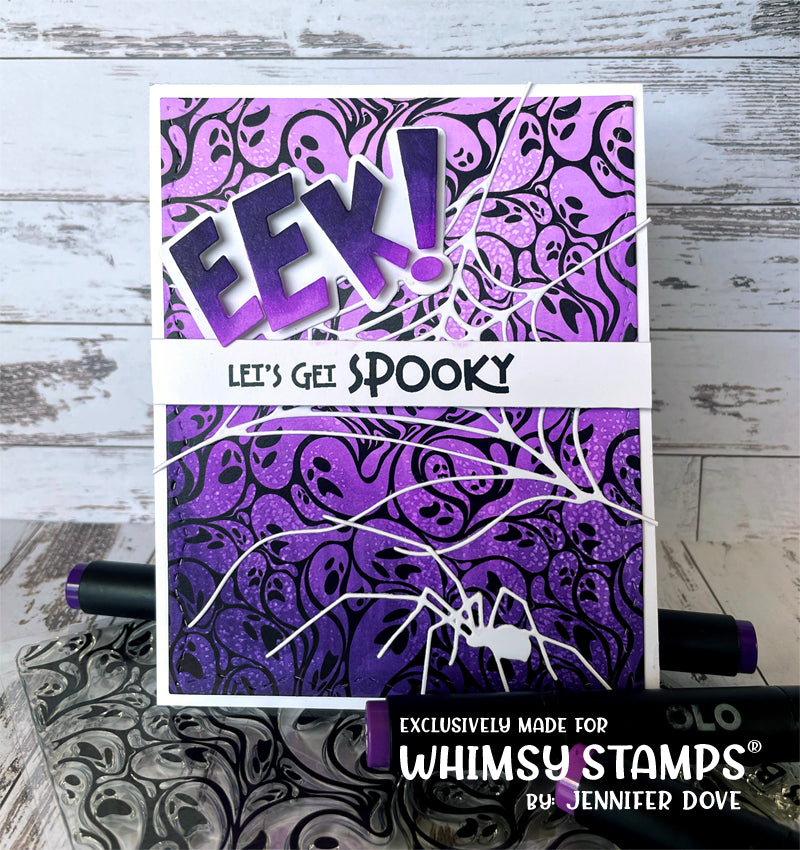 Ghostly Greetings Clear Stamps - Whimsy Stamps
