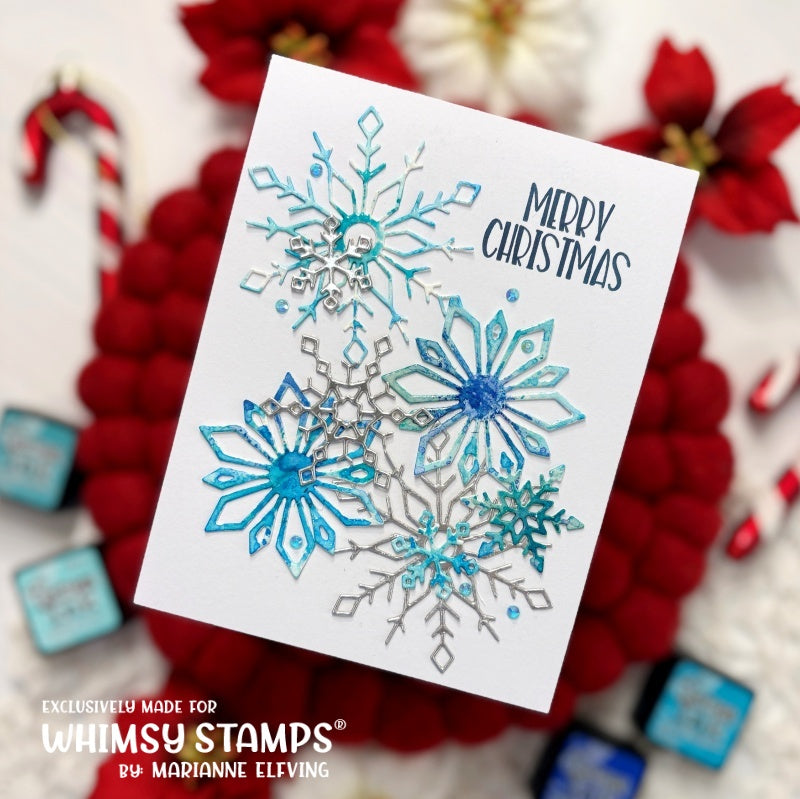 Elegant Snowflakes and Border Die - Whimsy Stamps