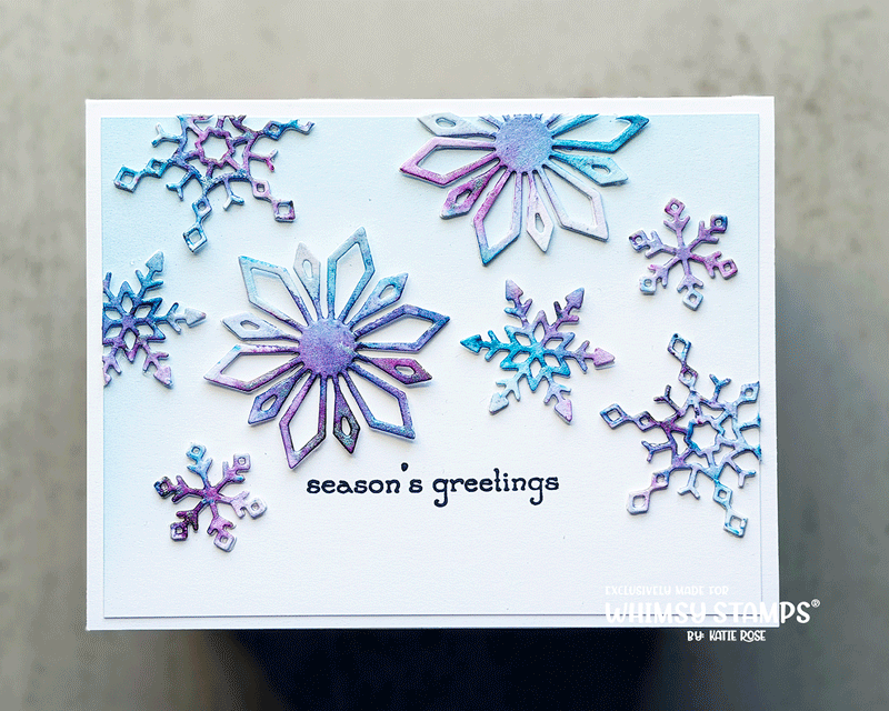 Elegant Snowflakes and Border Die - Whimsy Stamps