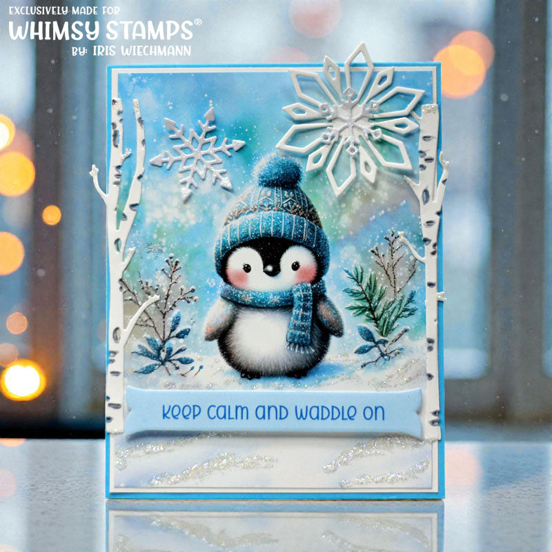 Elegant Snowflakes and Border Die - Whimsy Stamps