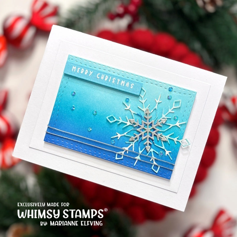Elegant Snowflakes and Border Die - Whimsy Stamps
