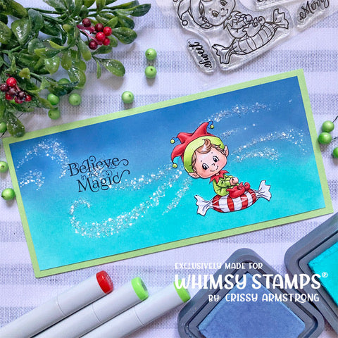 Elves on Christmas Clear Stamps