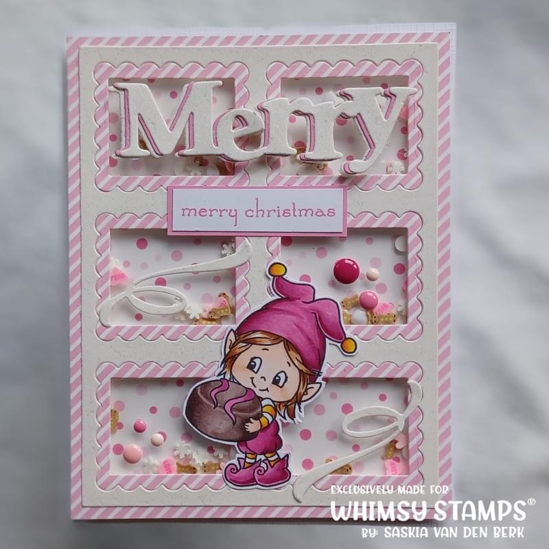 Elves on Christmas Clear Stamps - Whimsy Stamps