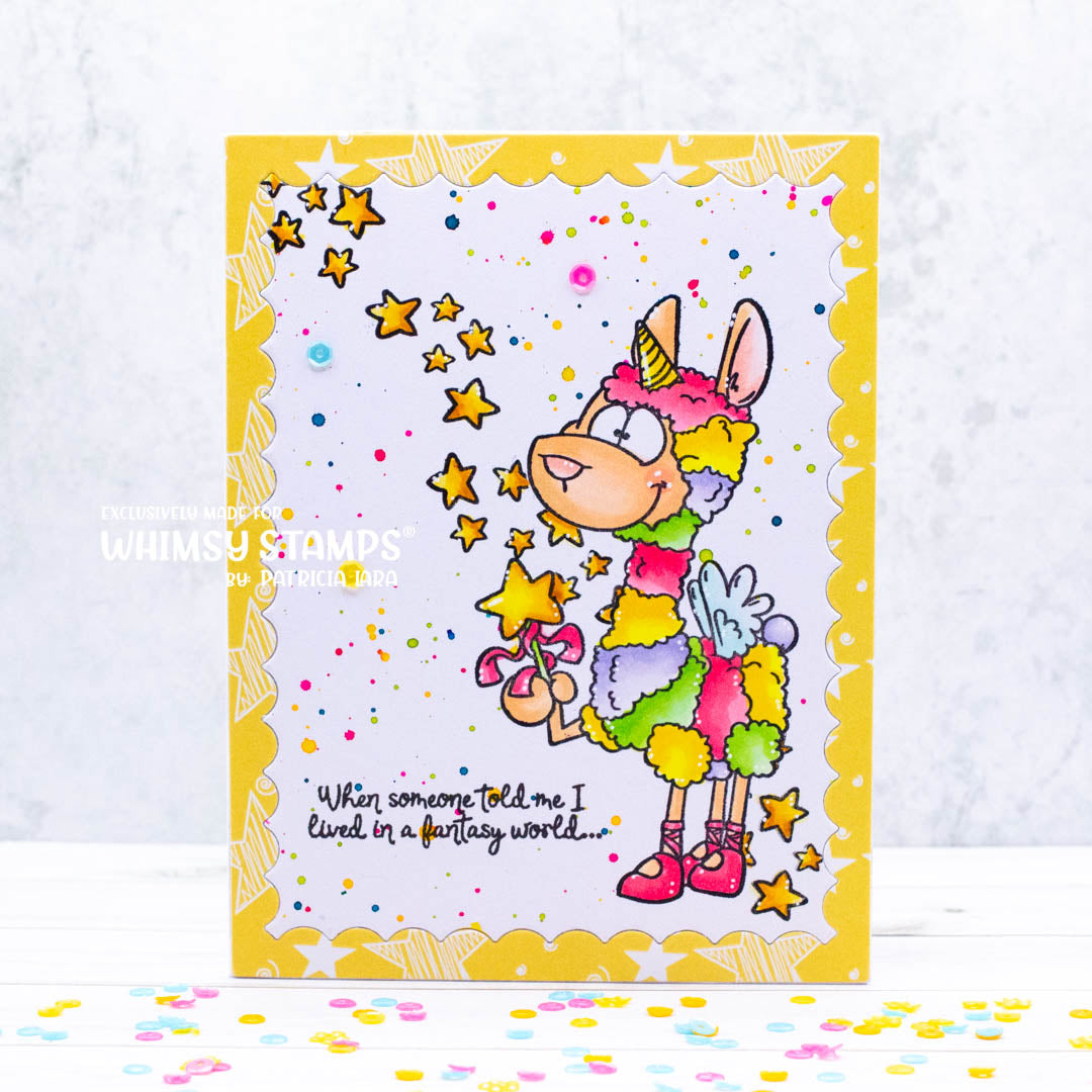 Fairy Llamacorn Magic Clear Stamps - Whimsy Stamps