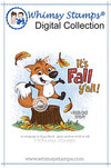 Fall Fox - Digital Stamp - Whimsy Stamps