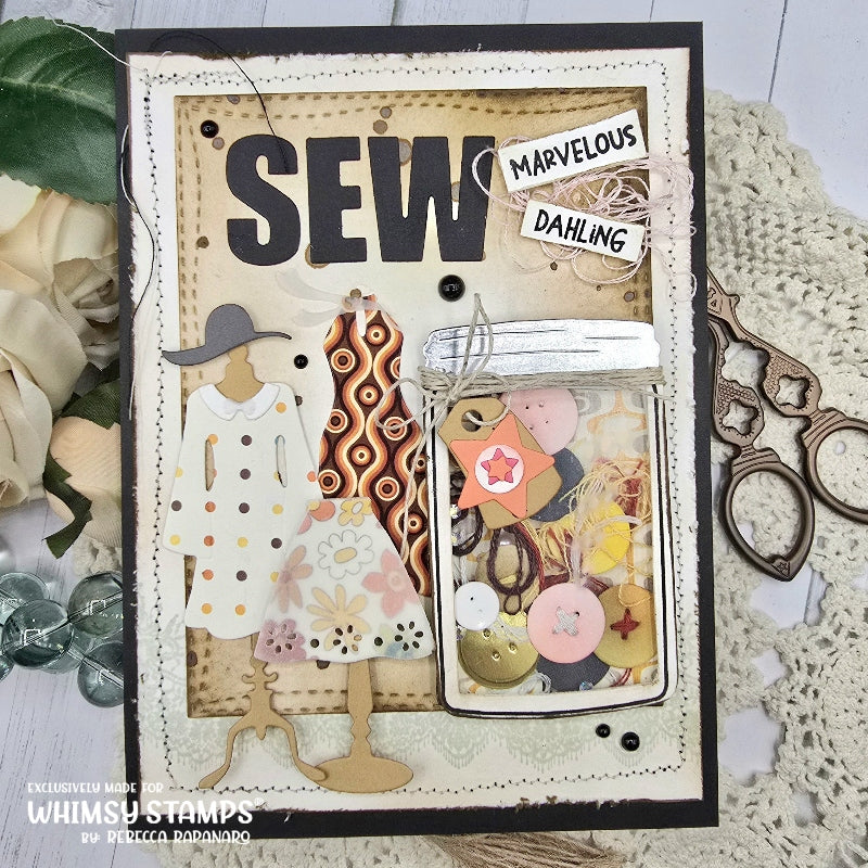 Fashion Dresses Die Set - Whimsy Stamps