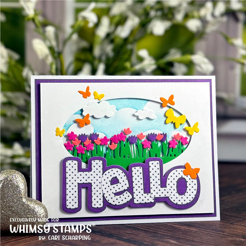 Field of Flowers Die Set - Whimsy Stamps