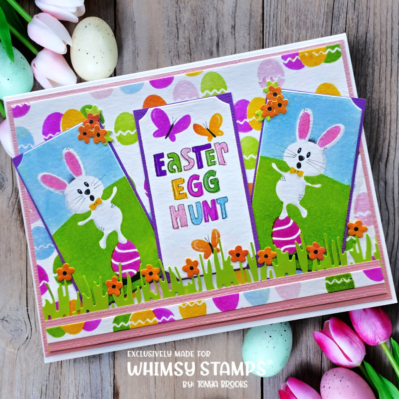 *NEW Terrific Tickets Bunnies Layering Stencil - Whimsy Stamps