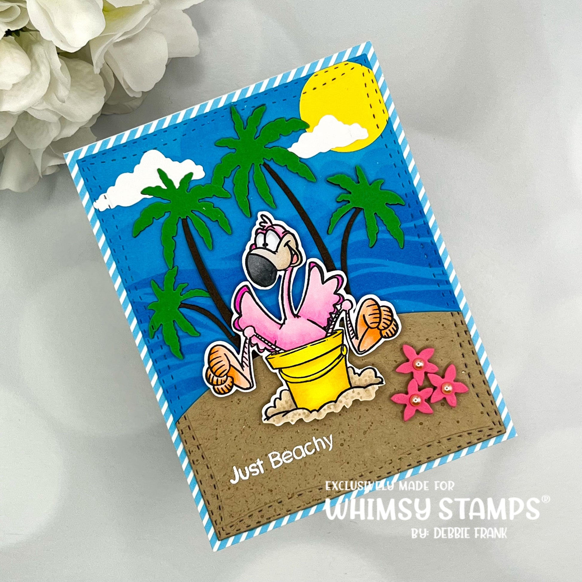Flamingo Fun Clear Stamps - Whimsy Stamps