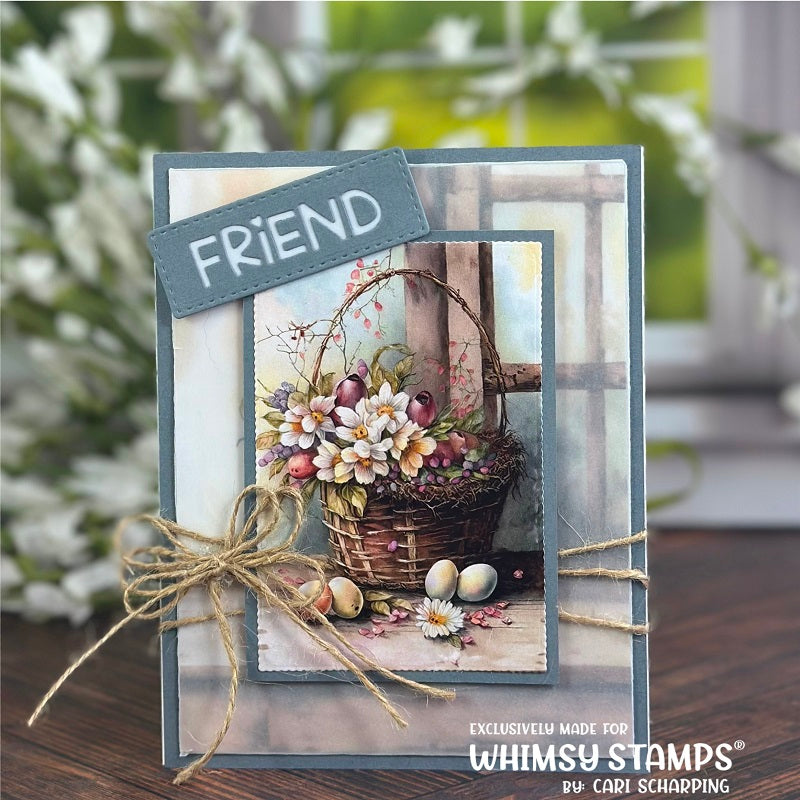 **NEW Quick Card Fronts - Vintage Spring - Whimsy Stamps