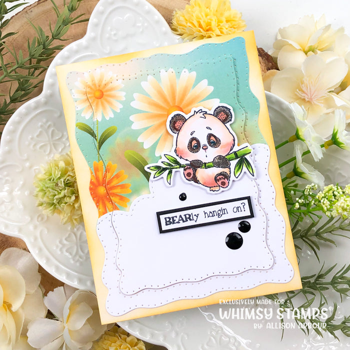 **NEW Panda Get Well Clear Stamps
