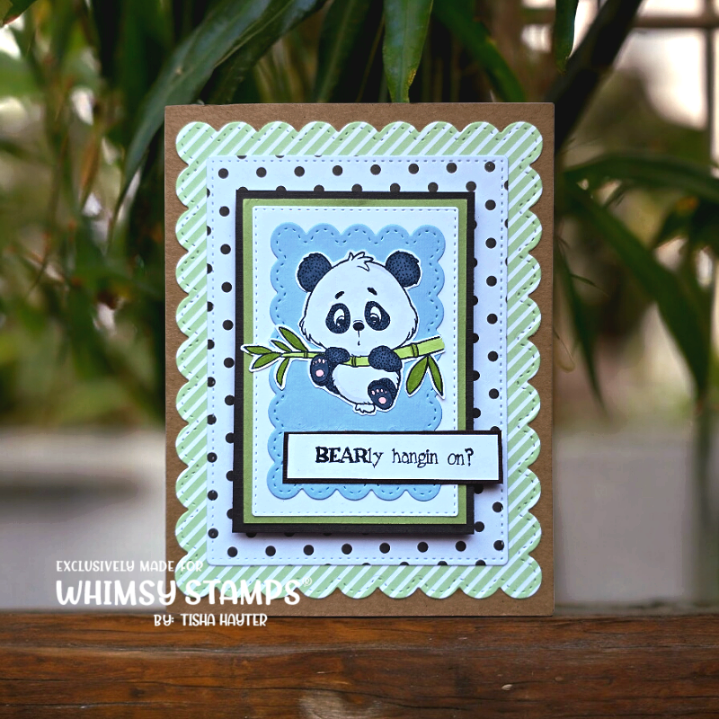 Panda Get Well Clear Stamps