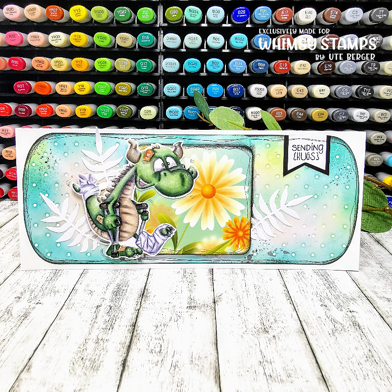 Get Well Dragons Clear Stamps - Whimsy Stamps