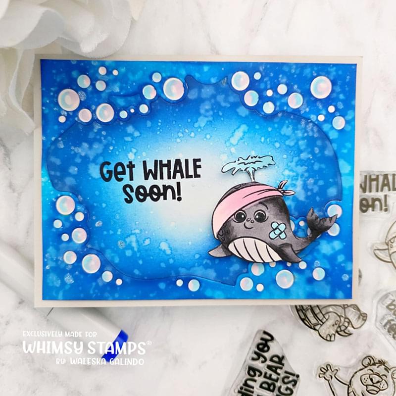 **NEW Get Well Hugs Clear Stamps - Whimsy Stamps