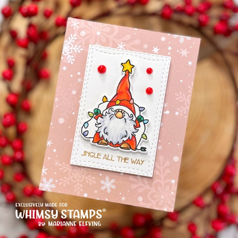 Gnome for the Holidays Clear Stamps - Whimsy Stamps