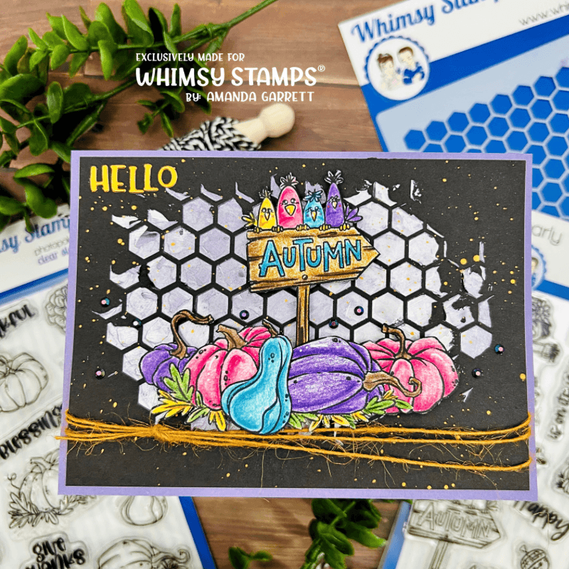 Gourds and Pumpkins Clear Stamps - Whimsy Stamps