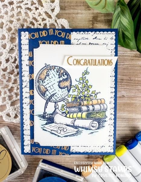 Graduation Clear Stamps - Whimsy Stamps
