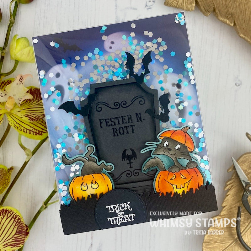 Cat-O-Lanterns Clear Stamps - Whimsy Stamps