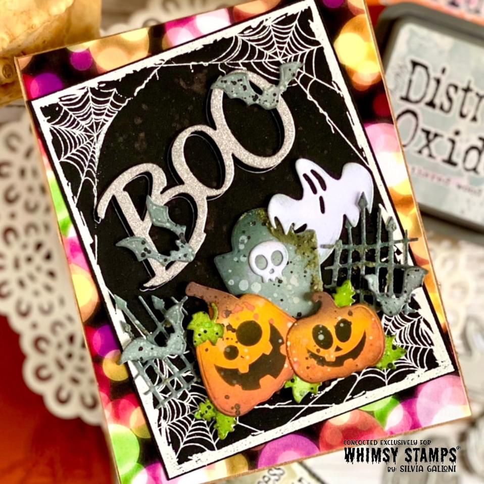 Halloween Expressions Stencil - Whimsy Stamps