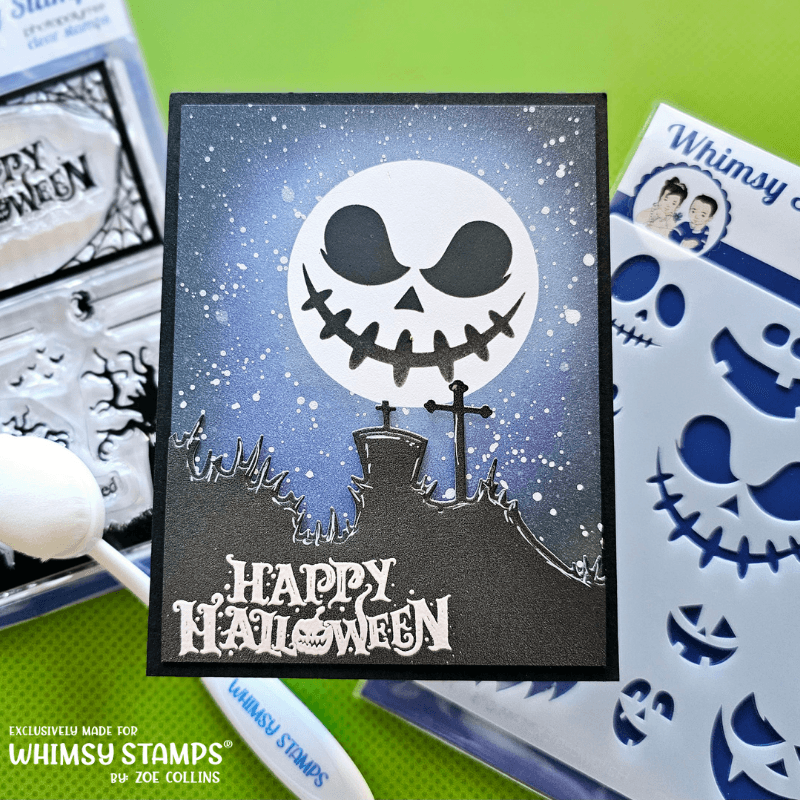Halloween Expressions Stencil - Whimsy Stamps