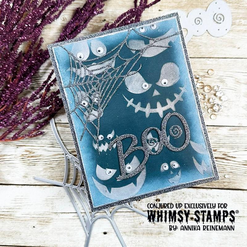 Halloween Expressions Stencil - Whimsy Stamps