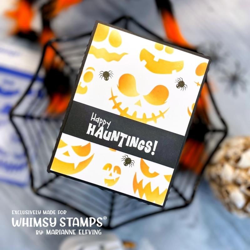 Halloween Expressions Stencil - Whimsy Stamps