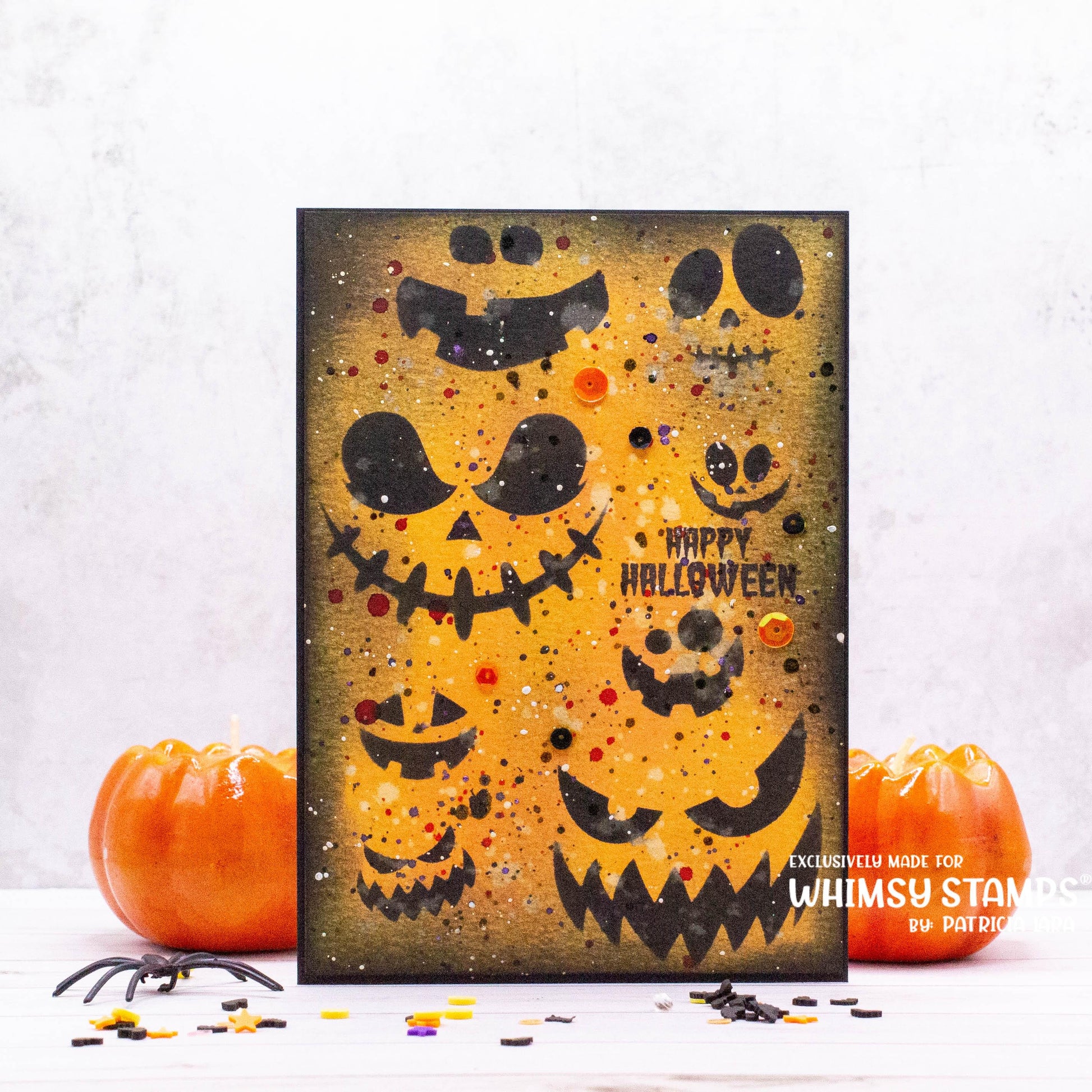 Halloween Expressions Stencil - Whimsy Stamps