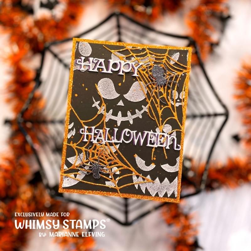 Halloween Expressions Stencil - Whimsy Stamps