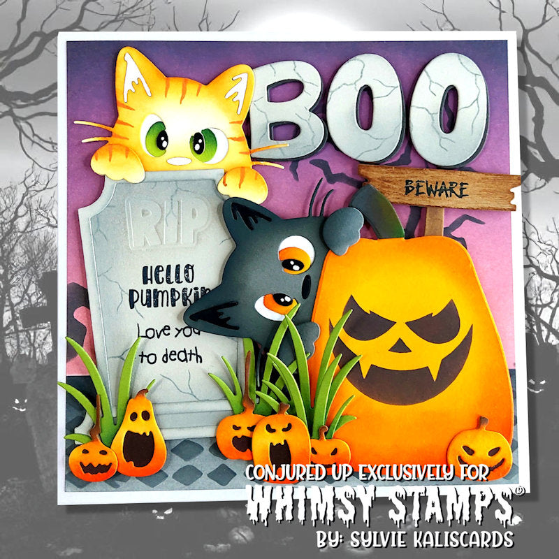 Peeking Kitty Die Set - Whimsy Stamps