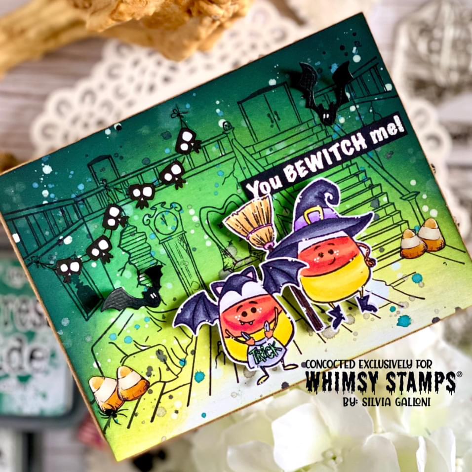 Halloween Garland Rub-Ons - Whimsy Stamps