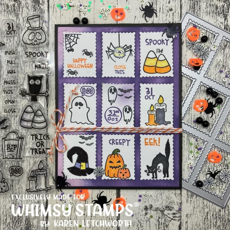 Halloween Postage Clear Stamps - Whimsy Stamps