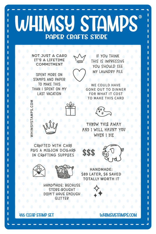 Handmade Signatures 1 Clear Stamps - Whimsy Stamps