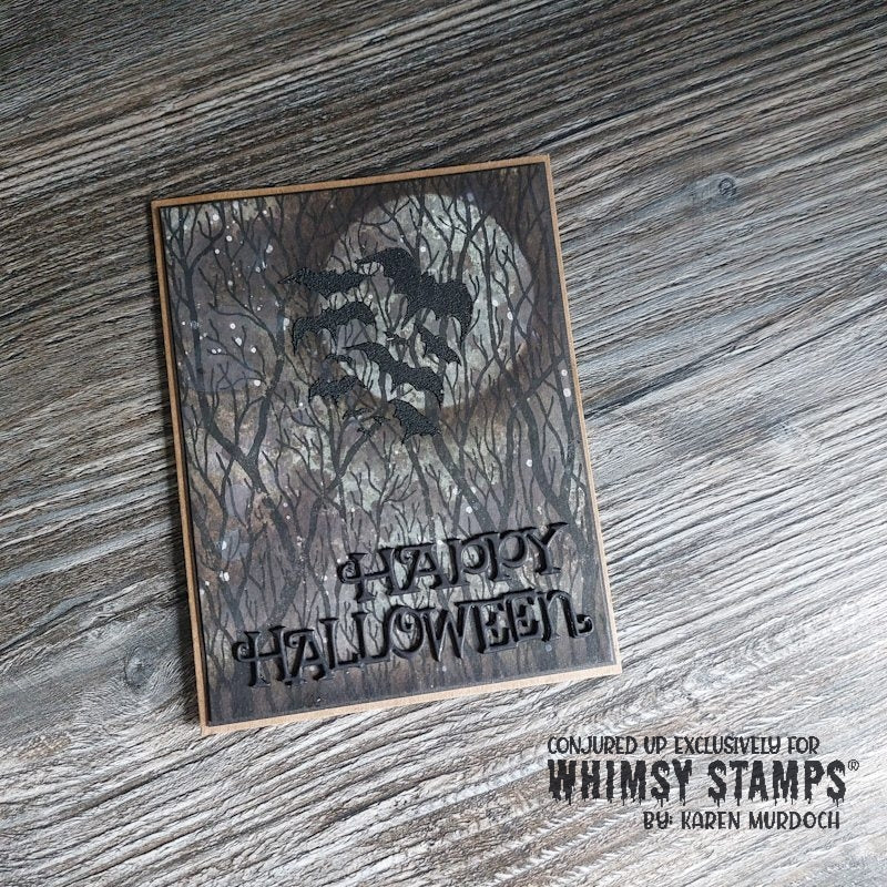 Happy Halloween Word Die Set - Whimsy Stamps