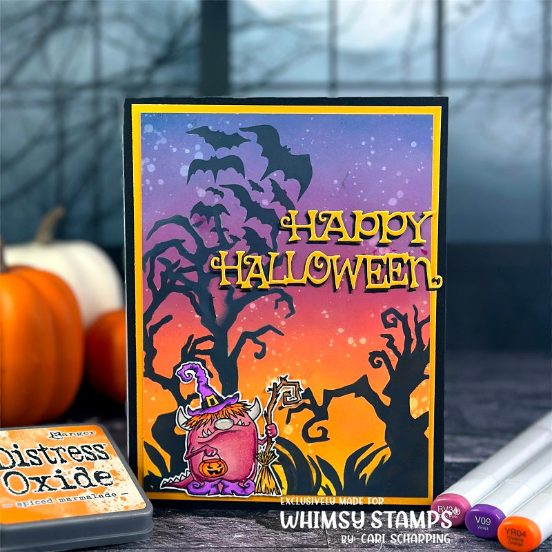Happy Halloween Word Die Set - Whimsy Stamps