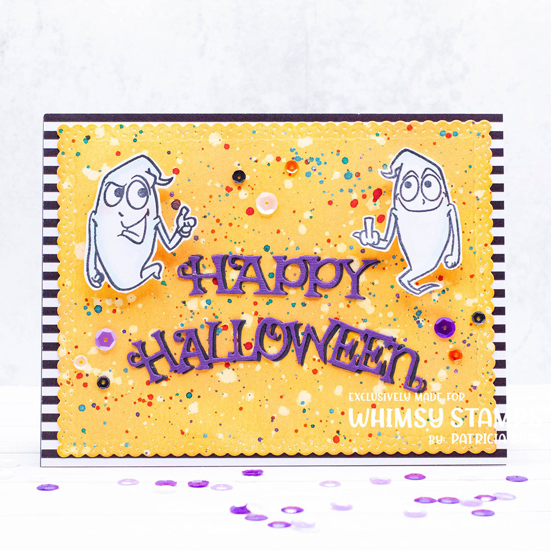 Happy Halloween Word Die Set - Whimsy Stamps