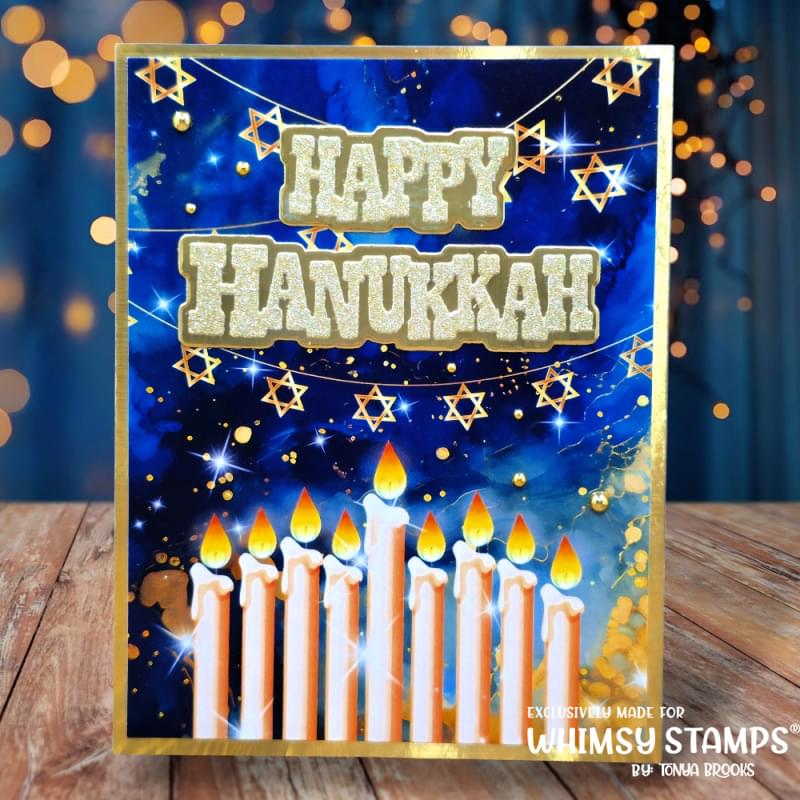 *NEW Happy Hanukkah Die Set - Whimsy Stamps