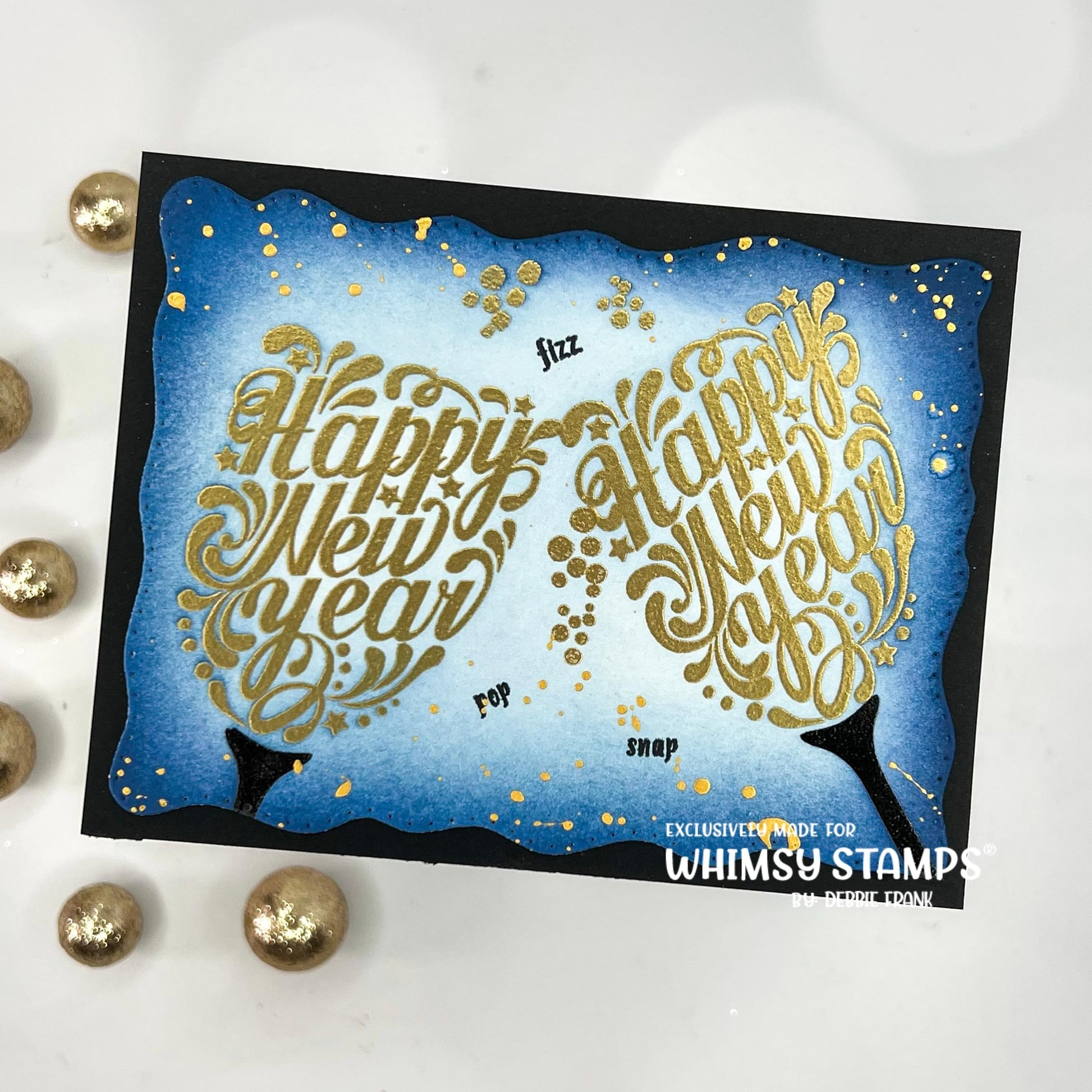 Happy New Year Clear Stamps - Whimsy Stamps