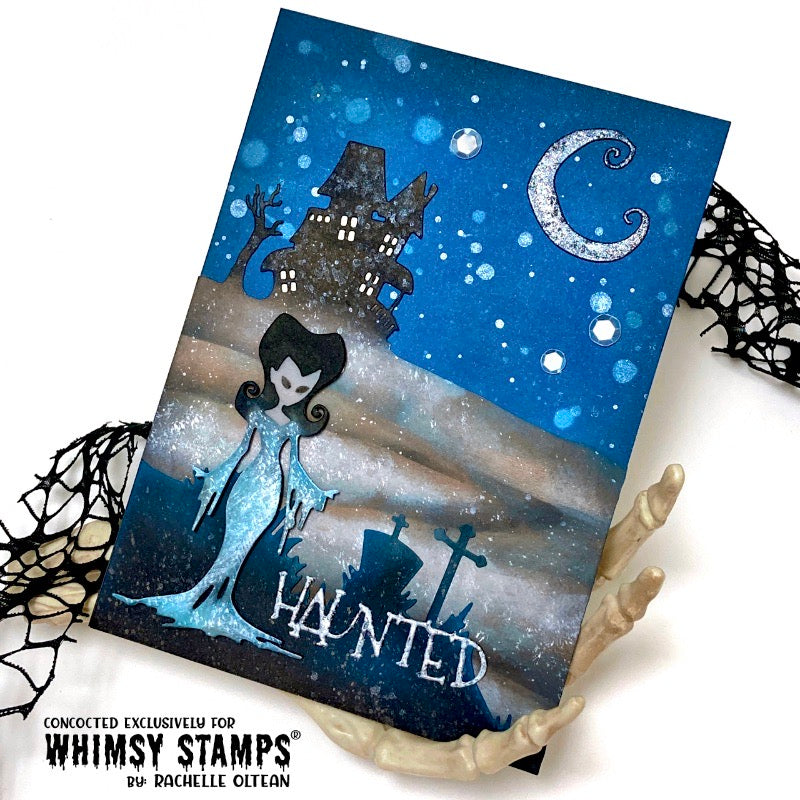 Haunted Graveyard Border Die - Whimsy Stamps