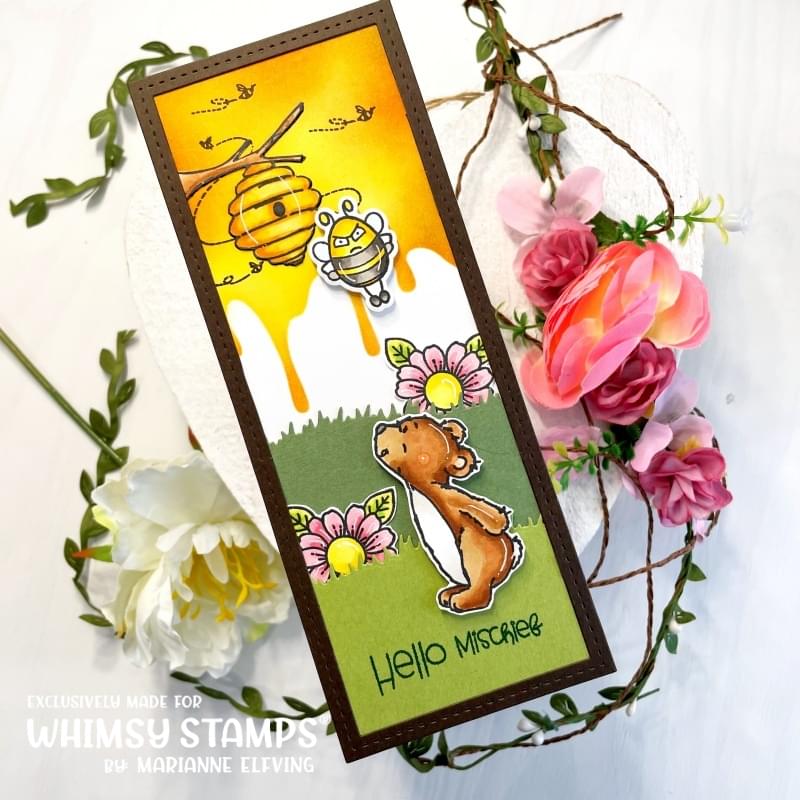 Hello Bear Clear Stamps - Whimsy Stamps