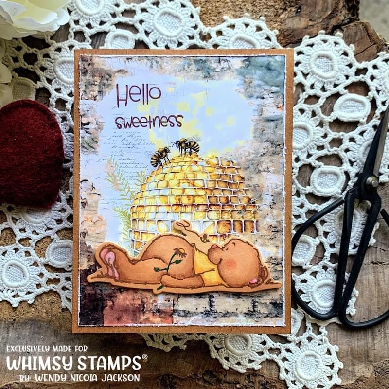 Hello Bear Clear Stamps - Whimsy Stamps