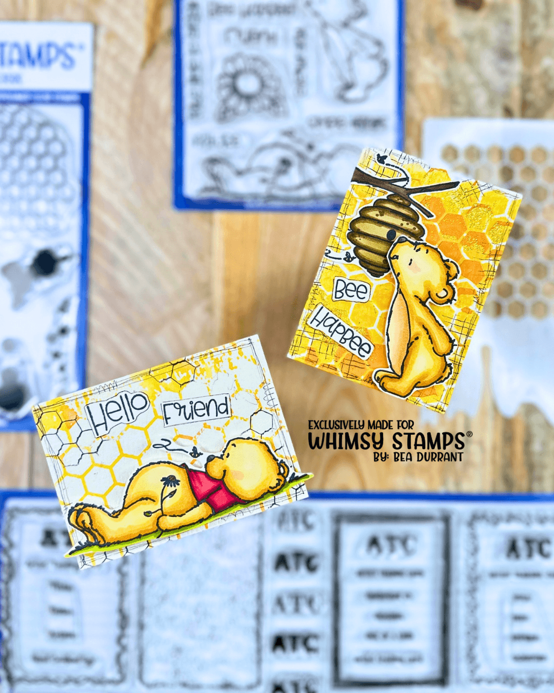 Hello Bear Clear Stamps - Whimsy Stamps